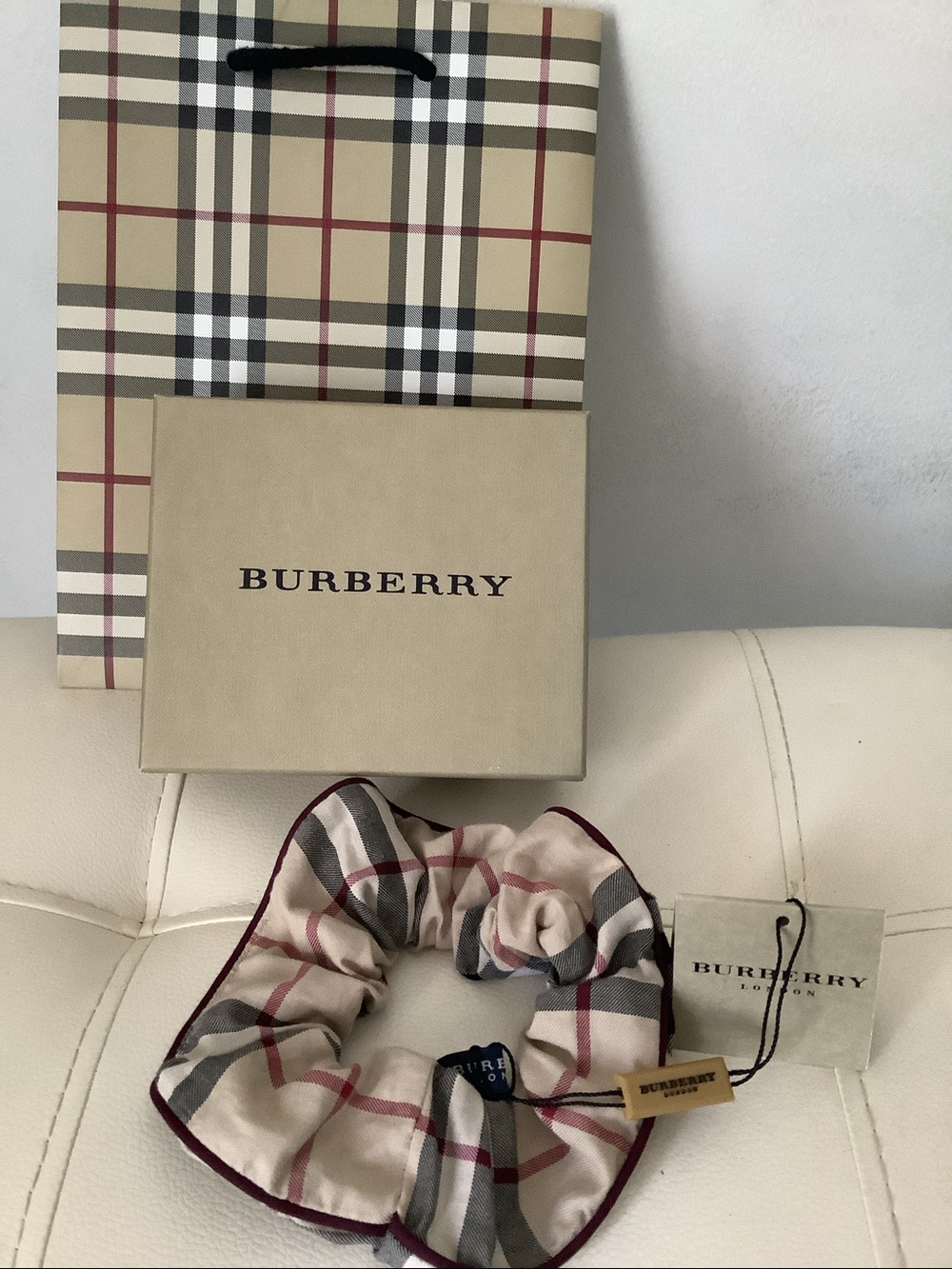 Burberry hair scrunchie